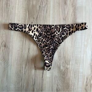 ASOS Cheetah Print Bikini Botton Thong Women's 8 Swim